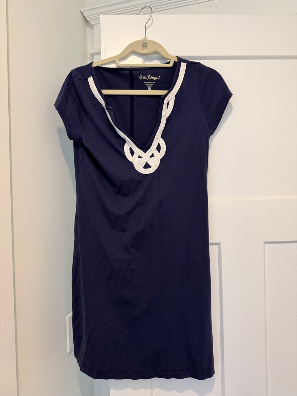 Lilly Pulitzer Navy Mini Dress with White Trim